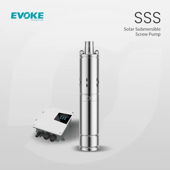 Evoke SSS Solar Powered DC Submersible Deep Well Borehole Screw Water Pump 