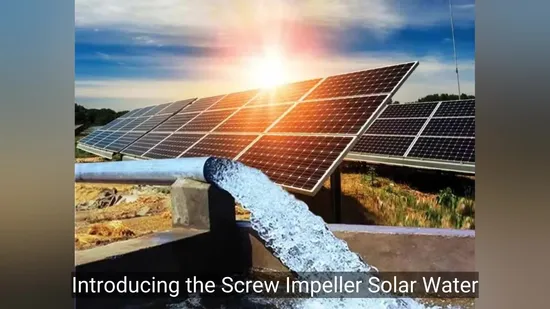 Brushless Solar River Water Pump Solar Powered Submersible Water Pumps for Irrigation 